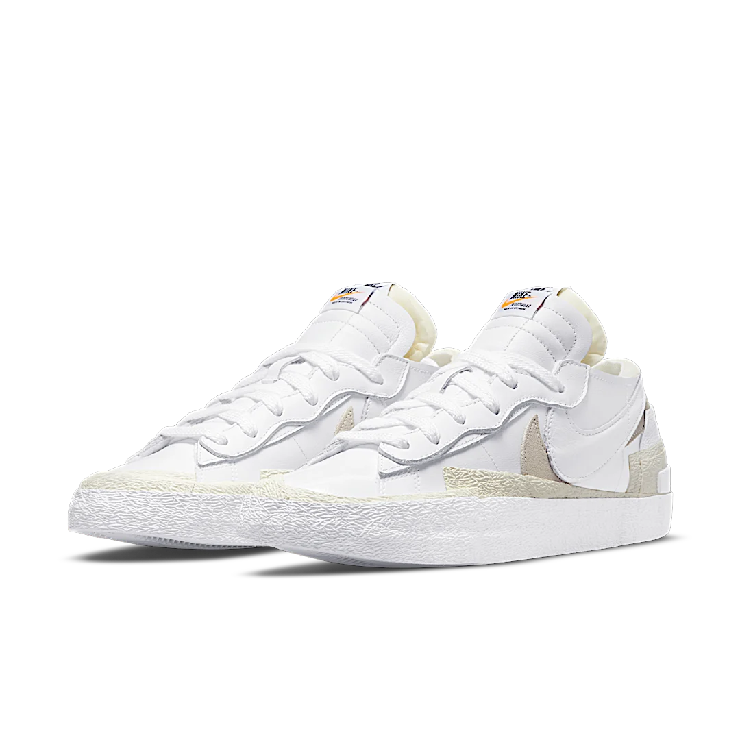 Nike Blazer Low sacai White Patent Leather, White/Sail (DM6443-100)