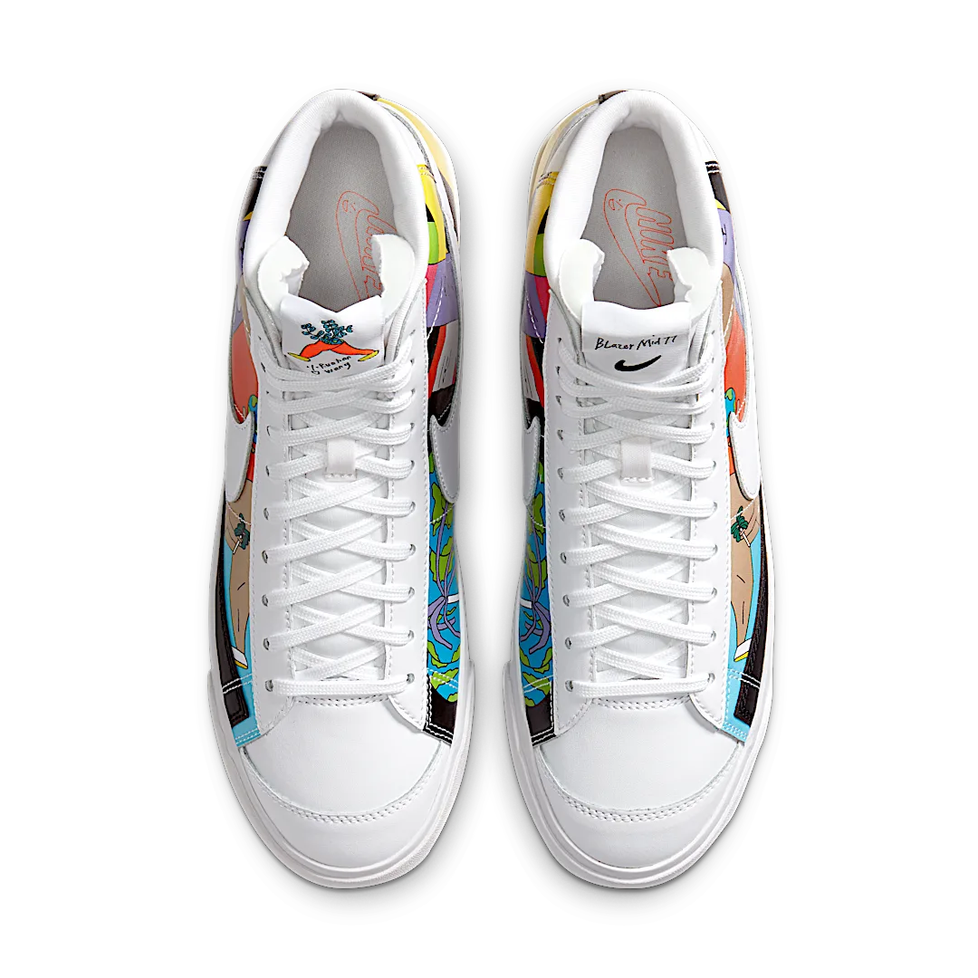 Nike Blazer Mid 77 Flyleather Ruohan Wang, Multi-Color/Multi-Color (CZ3775-900)