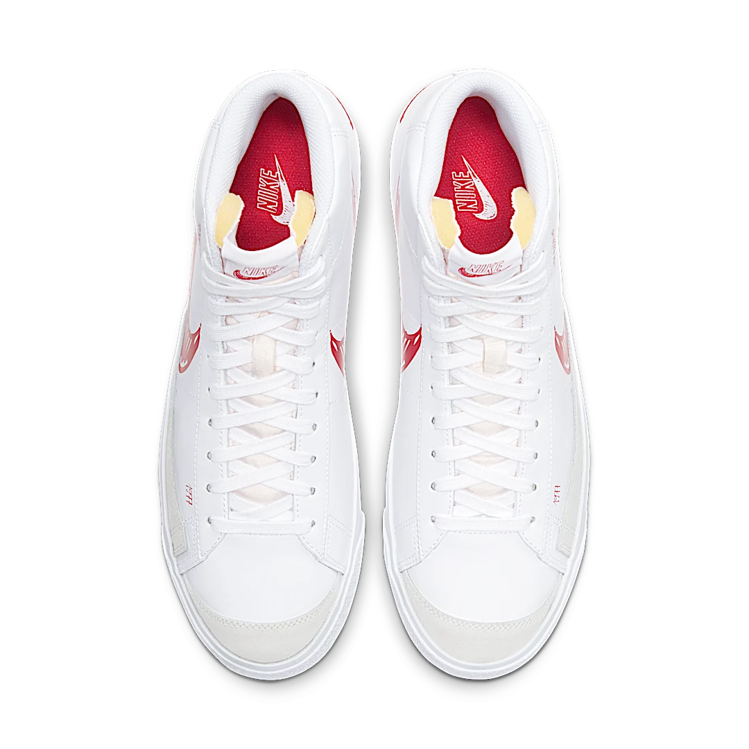 Nike Blazer Mid 77 Sketch White Red, Summit White/Gym Red-Sail (CW7580-100)