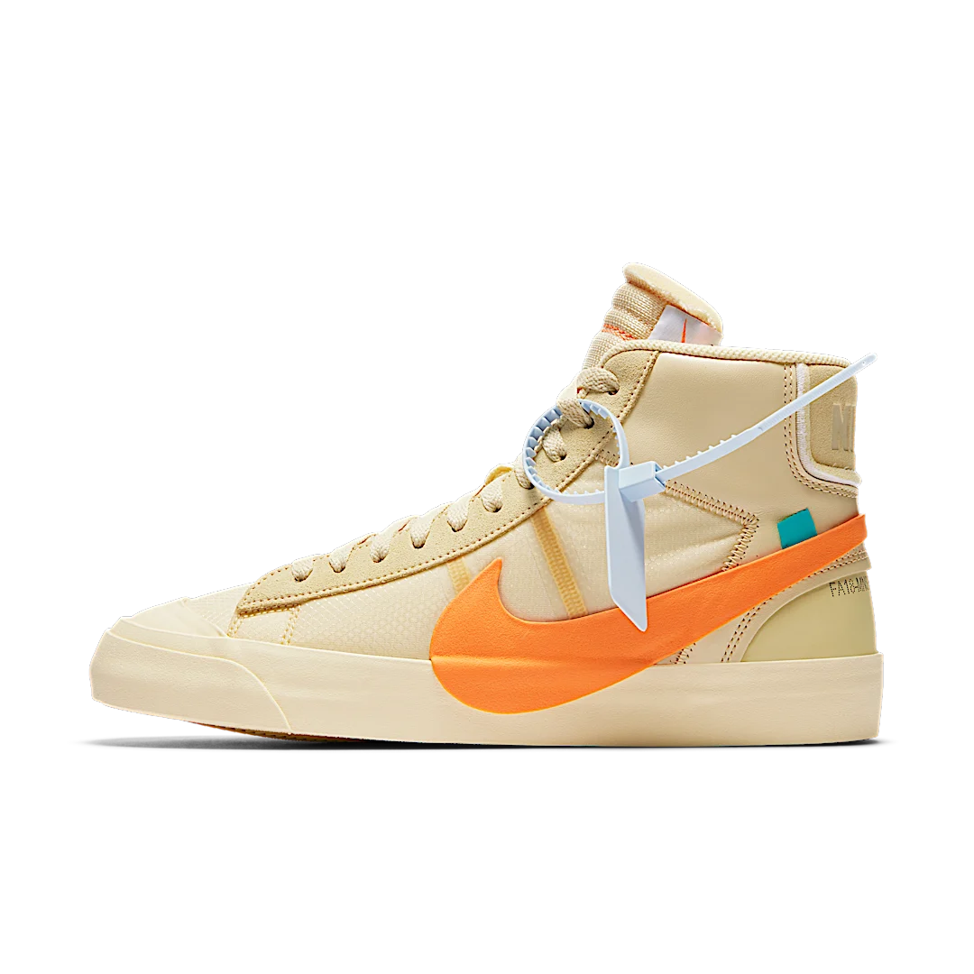 Nike Blazer Mid Off-White All Hallow's Eve, Canvas/Total Orange-Pale Vanilla-Black (AA3832-700)