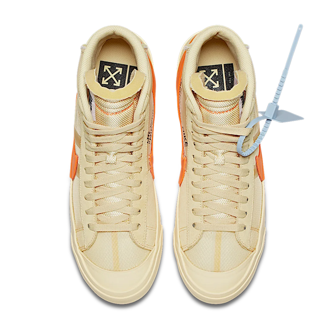 Nike Blazer Mid Off-White All Hallow's Eve, Canvas/Total Orange-Pale Vanilla-Black (AA3832-700)