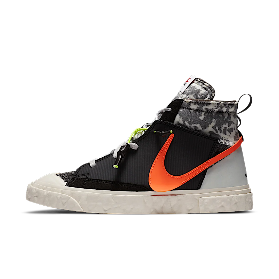 Nike Blazer Mid READYMADE Black, Black/Vast Grey/Volt/Total Orange (CZ3589-001)