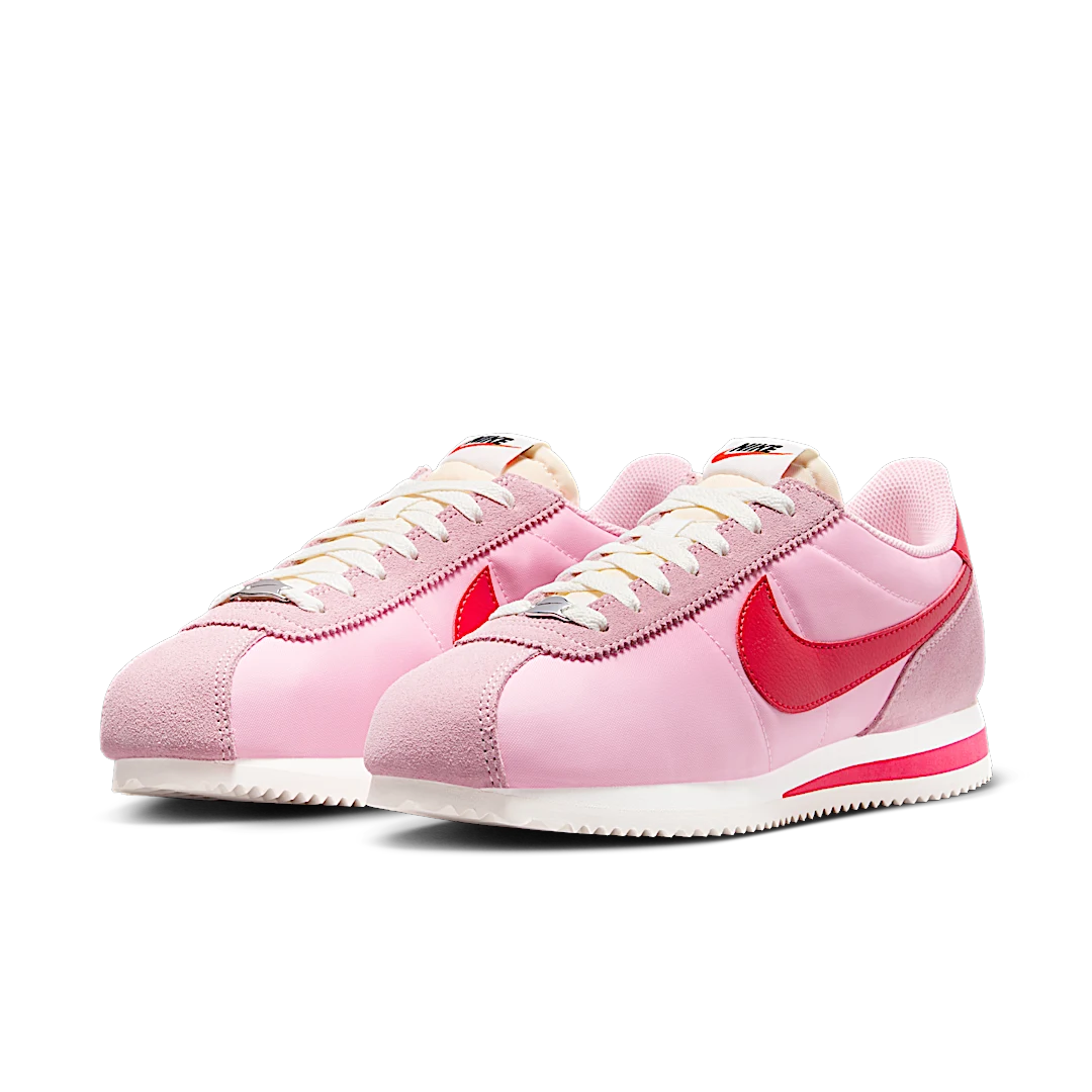 Nike Cortez TXT Medium Soft Pink Sail, Medium Soft Pink/Sail/Team Orange/Fire Red (HF9994-600)