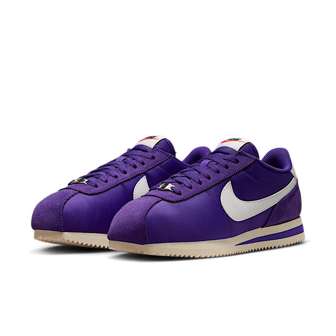 Nike Cortez Textile Field Purple Alabaster Safety Orange Summit White, Field Purple/Alabaster/Safety Orange/Summit White (DZ2795-500)