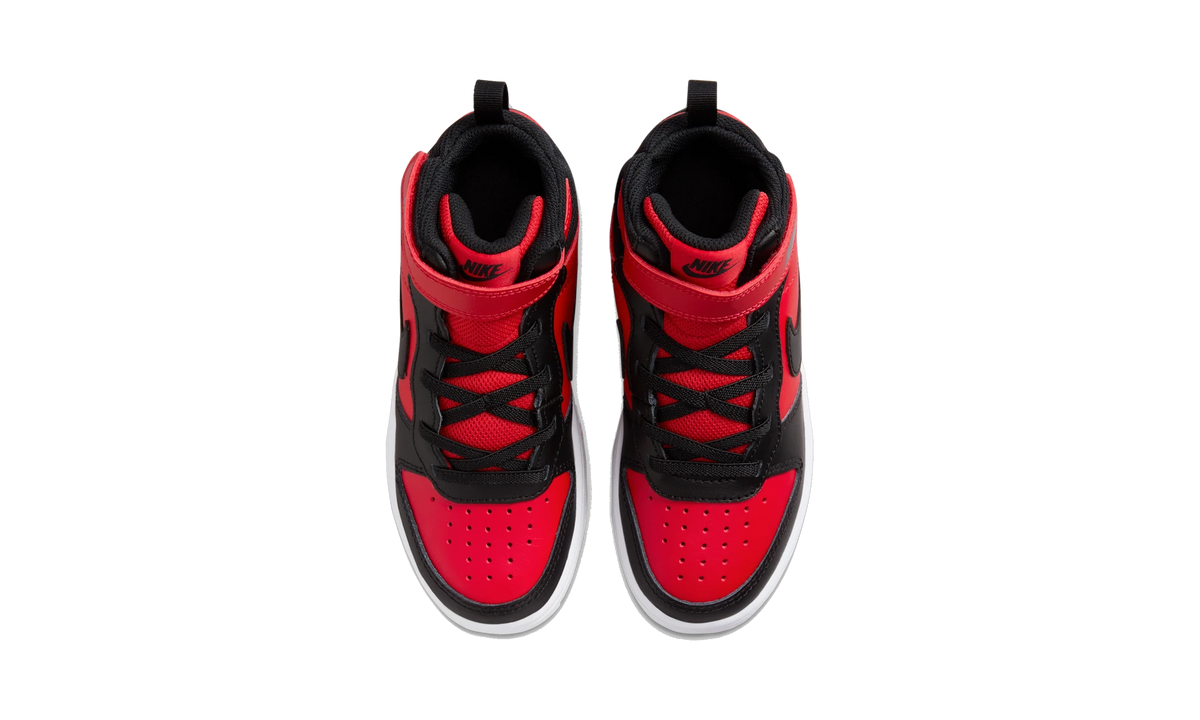 Nike Court Borough Mid 2 Black University Red (PS)