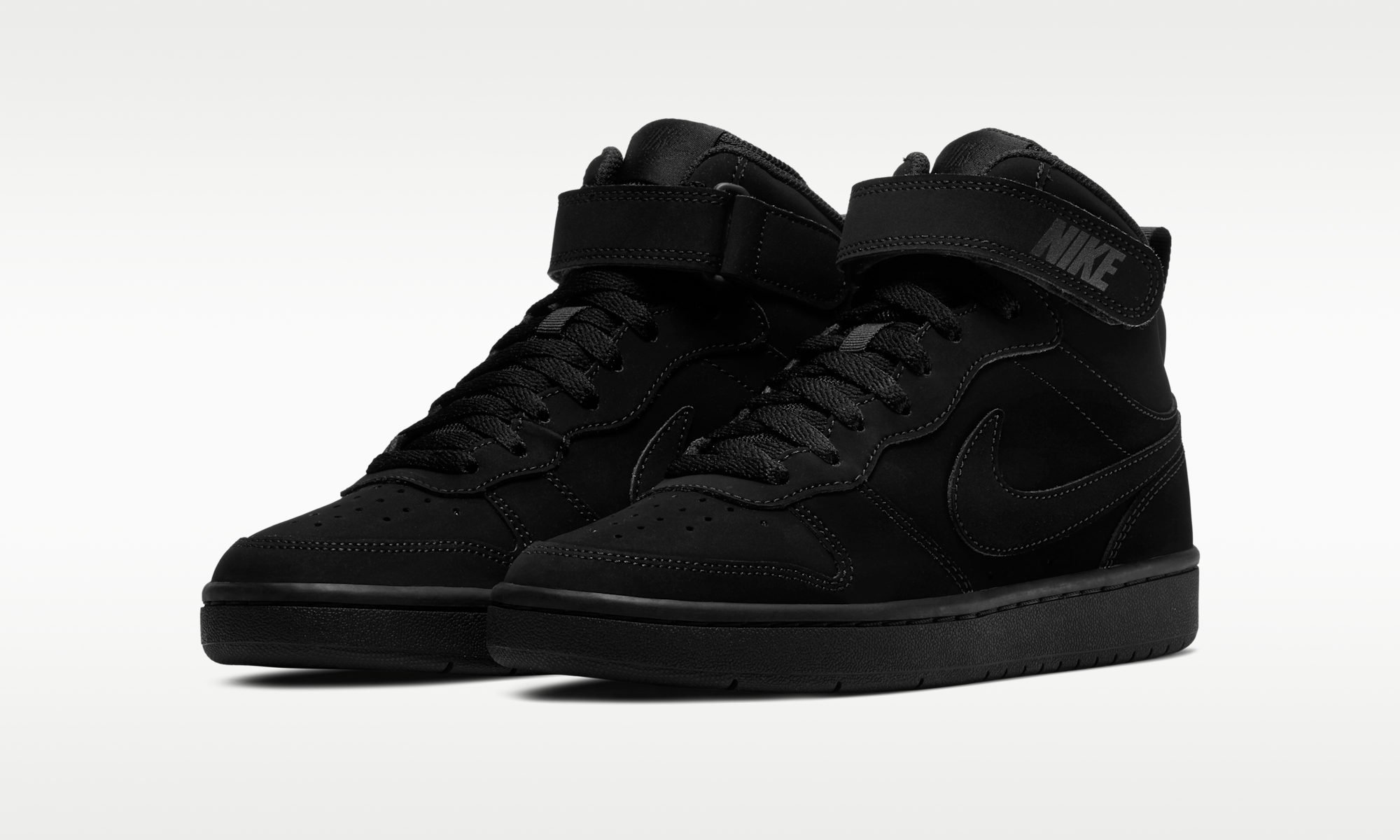Nike Court Borough Mid 2 Triple Black