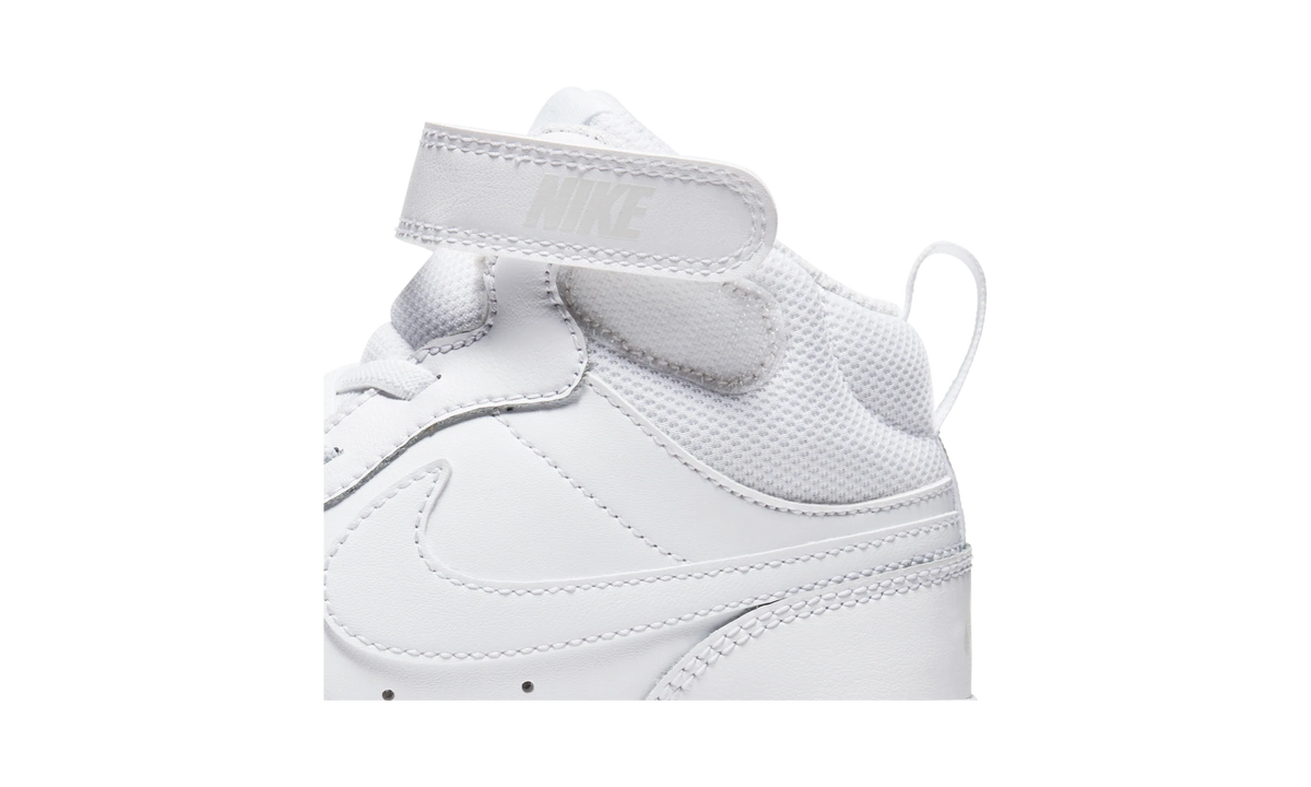 Nike Court Borough Mid 2 Triple White (PS)