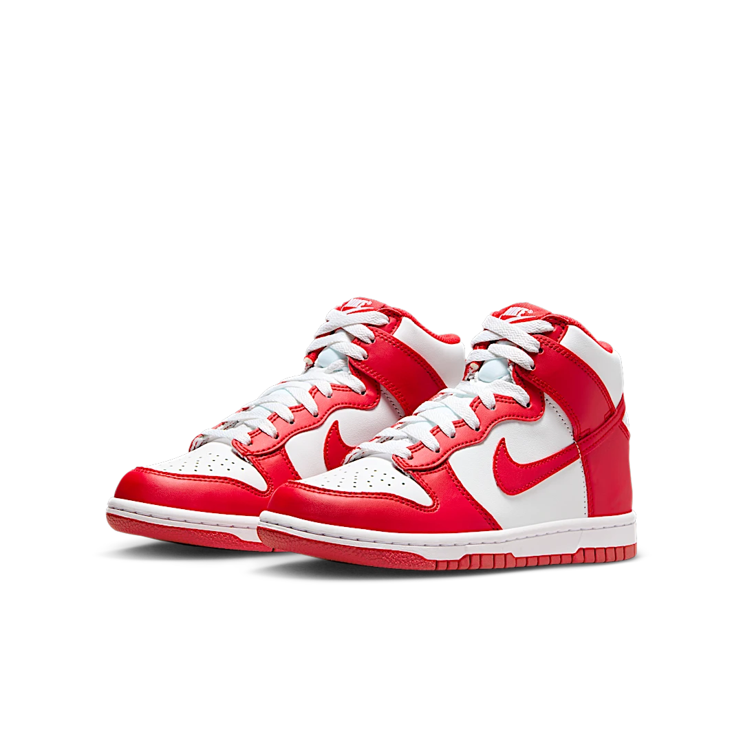 Nike Dunk High Championship White Red (Red Tongue Tag), White/University Red (DB2179-115)