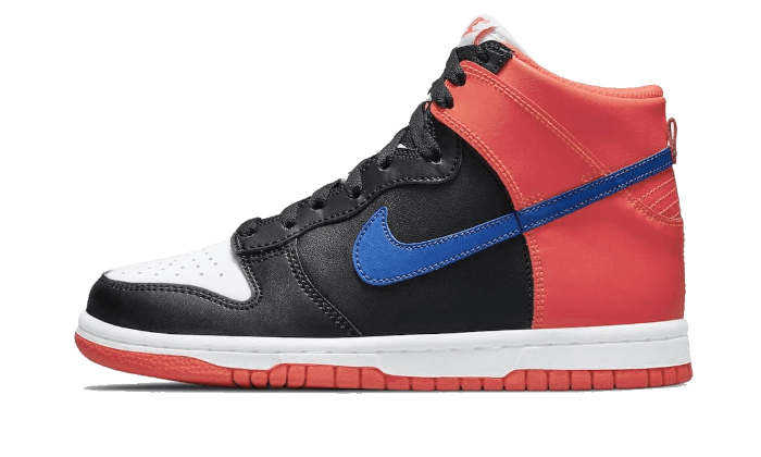 Nike Dunk High Knicks, Black/Game Royal-Bright Crimson-White (DB2179-001)