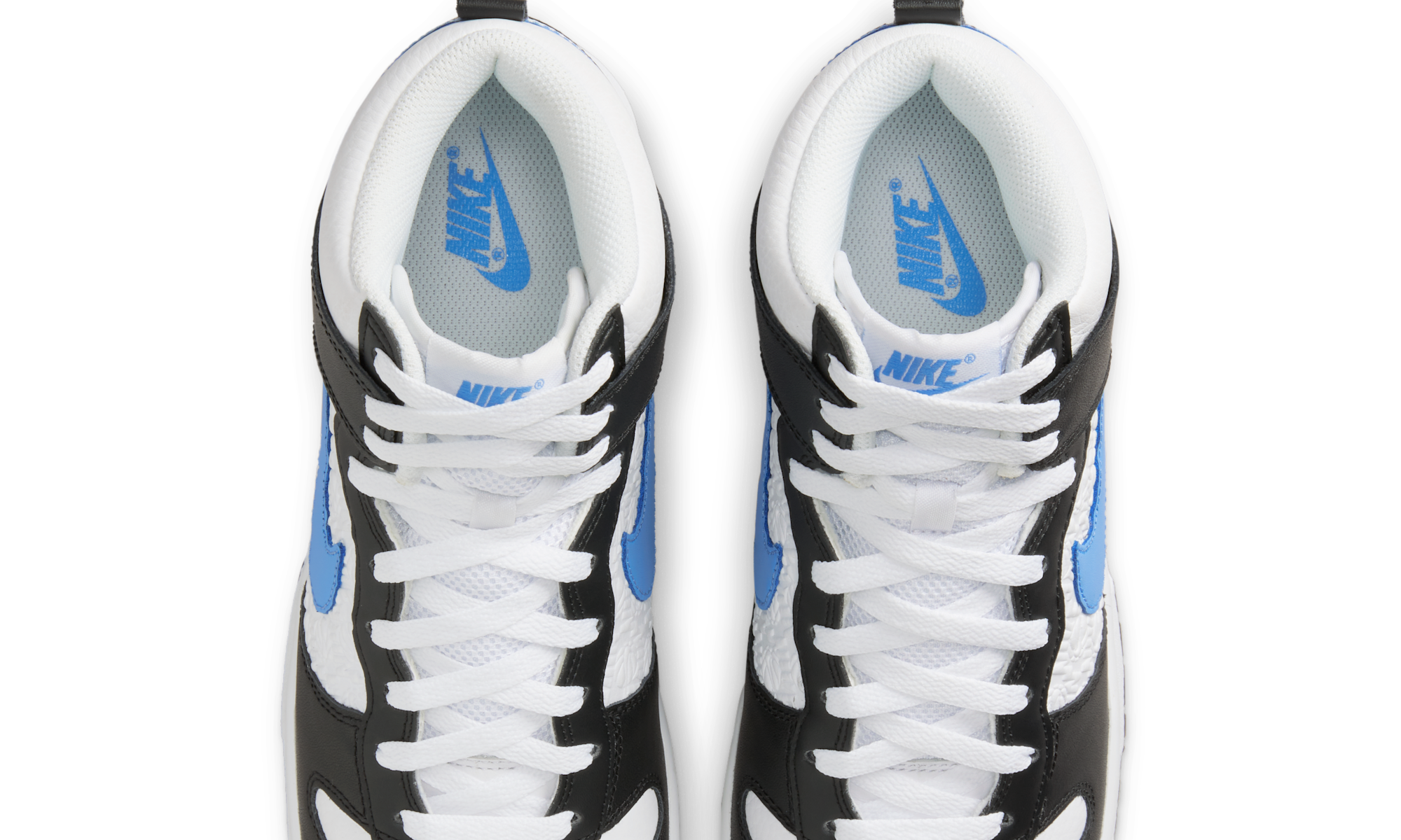 Nike Dunk High Retro FLC Black University Blue White