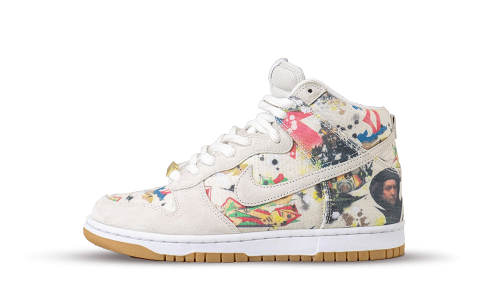 Nike SB Dunk High Supreme Rammellzee, White/White-Multi-Color (FD8779-100)