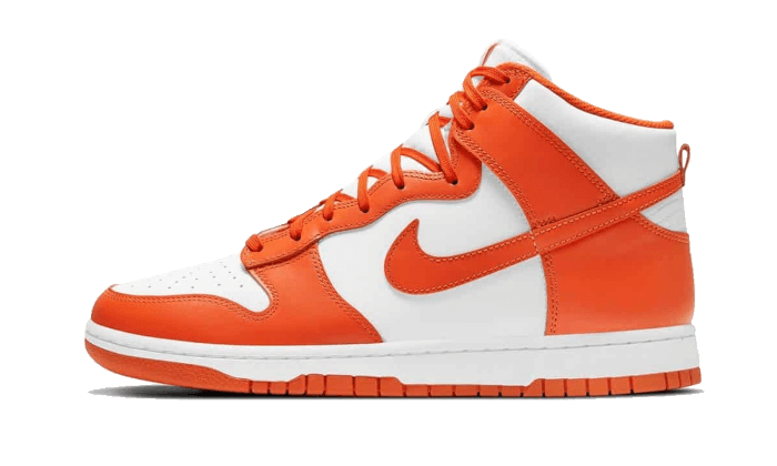 Nike Dunk High Syracuse (2021), White/Orange Blaze (DD1399-101 / DB2179-100)