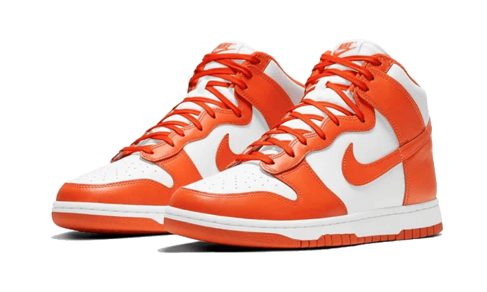 Nike Dunk High Syracuse (2021), White/Orange Blaze (DD1399-101 / DB2179-100)