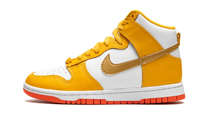 Nike Dunk High University Gold, University Gold/White-Crimson (DQ4691-700)