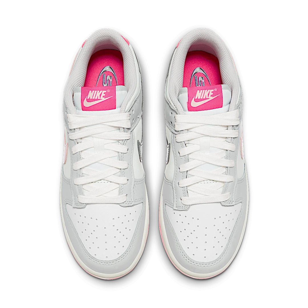 Nike Dunk Low 520 Pack Pink, White/Grey/Pink (FN3451-161)