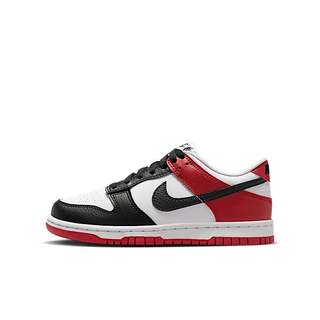 Nike Dunk Low Black Toe, Black/Gym Red/White (HF9980-600)