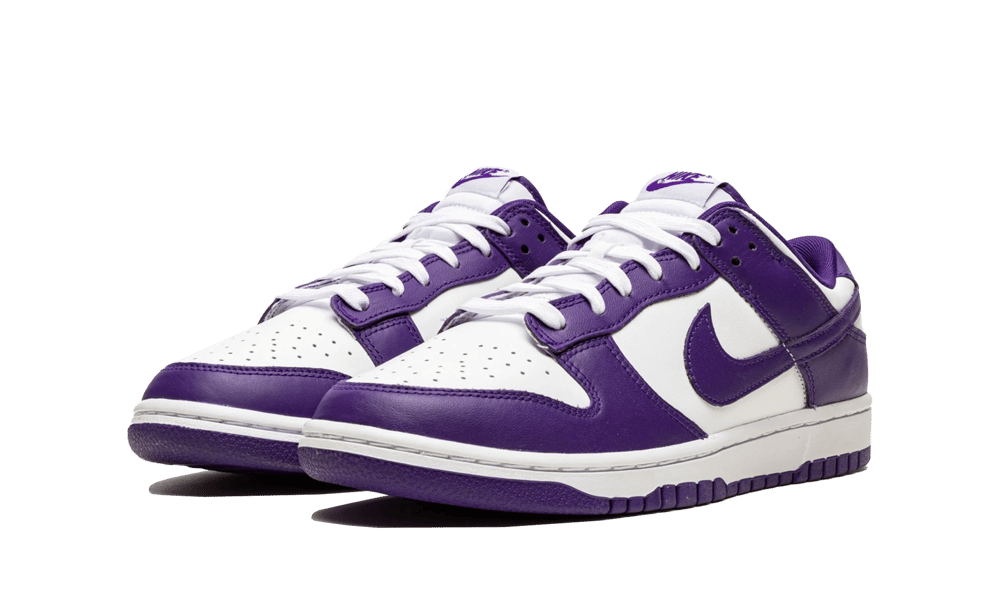 Nike Dunk Low Championship Court Purple, White/Court Purple (DD1391-104)