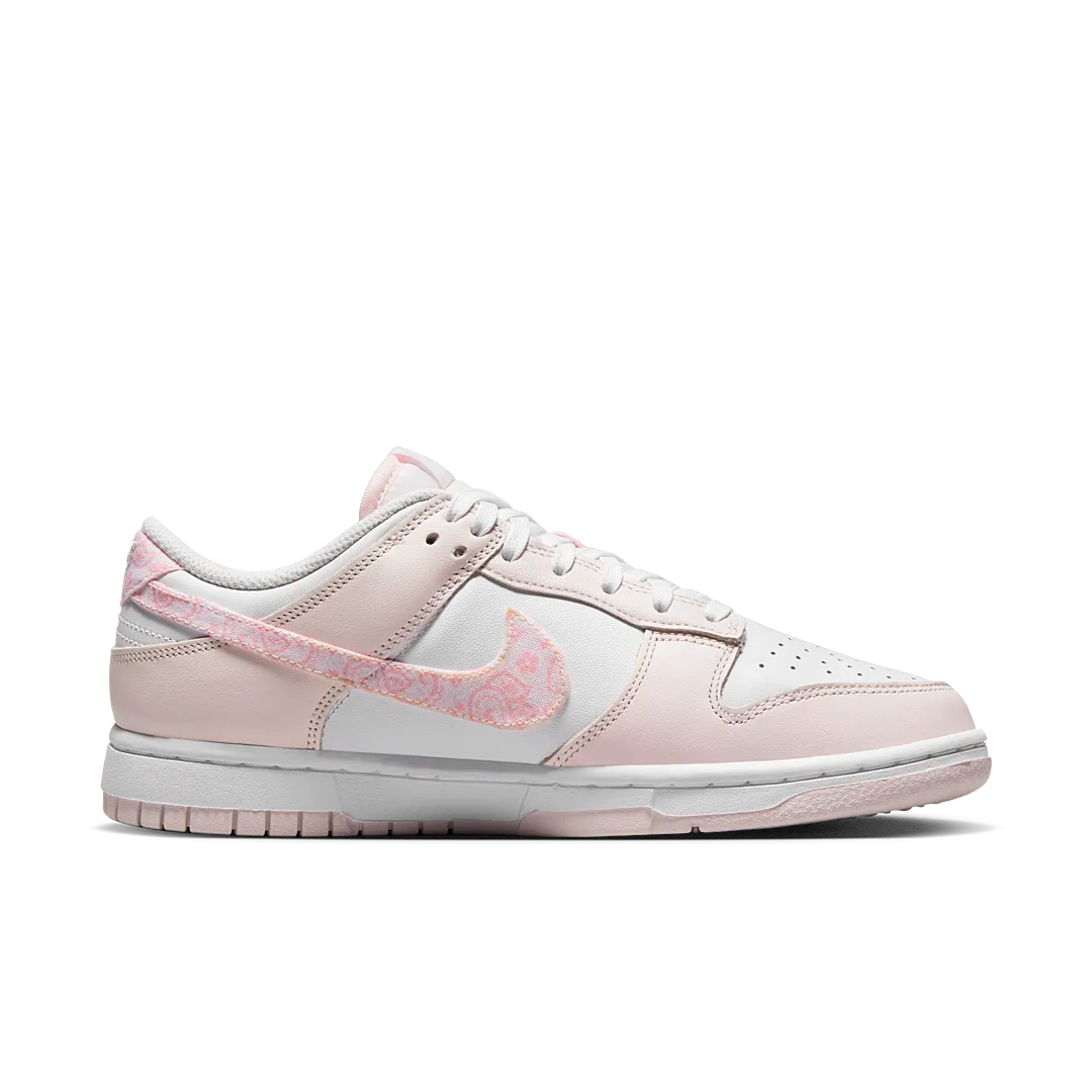 Nike Dunk Low Essential Paisley Pack Pink, White/Pearl Pink-Medium Soft Pink (FD1449-100)