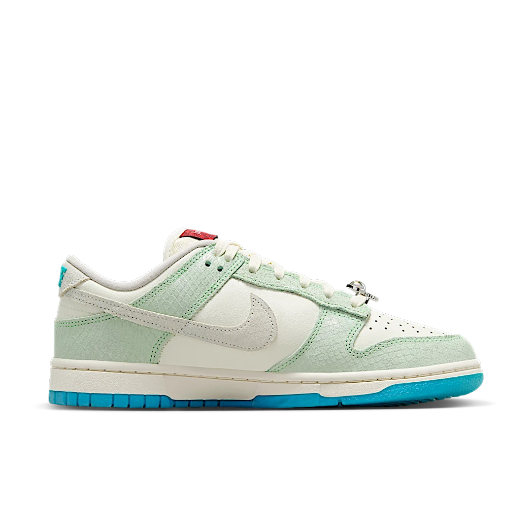 Nike Dunk Low LX Year of the Dragon (2024), Sail/Dusty Cactus/Vapor Green/Dragon Red (FZ5065-111)