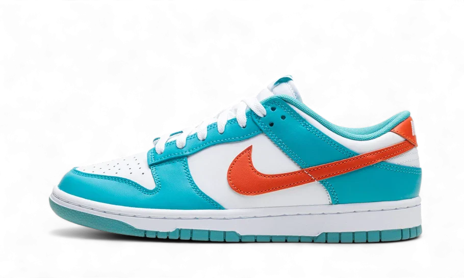 Nike Dunk Low Miami Dolphins, White/Cosmic Clay/Dusty Cactus (DV0833-102)