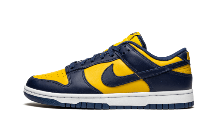 Nike Dunk Low Michigan (2021), Varsity Maize/Midnight Navy-White (DD1391-700 / CW1590-700)