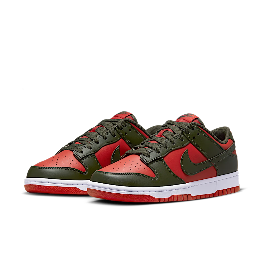 Nike Dunk Low Mystic Red Cargo Khaki, Mystic Red/Cargo Khaki/White (DV0833-600)