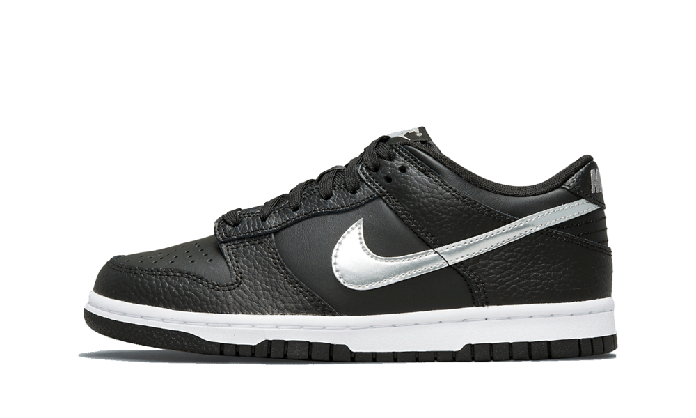 Nike Dunk Low NBA 75th Anniversary Spurs, Black/Iron Grey/White/Chrome (DC9560-001)