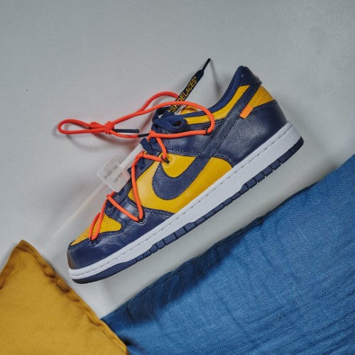 Nike Dunk Low Off-White University Gold, University Gold/Midnight Navy-White (CT0856-700)