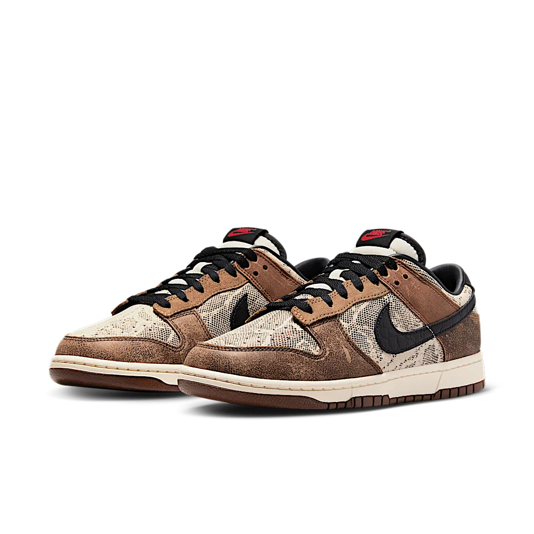 Nike Dunk Low Premium CO.JP Brown Snakeskin, Natural/Black/Ale Brown/Pecan/Dark Driftwood/University Red (FJ5434-120)