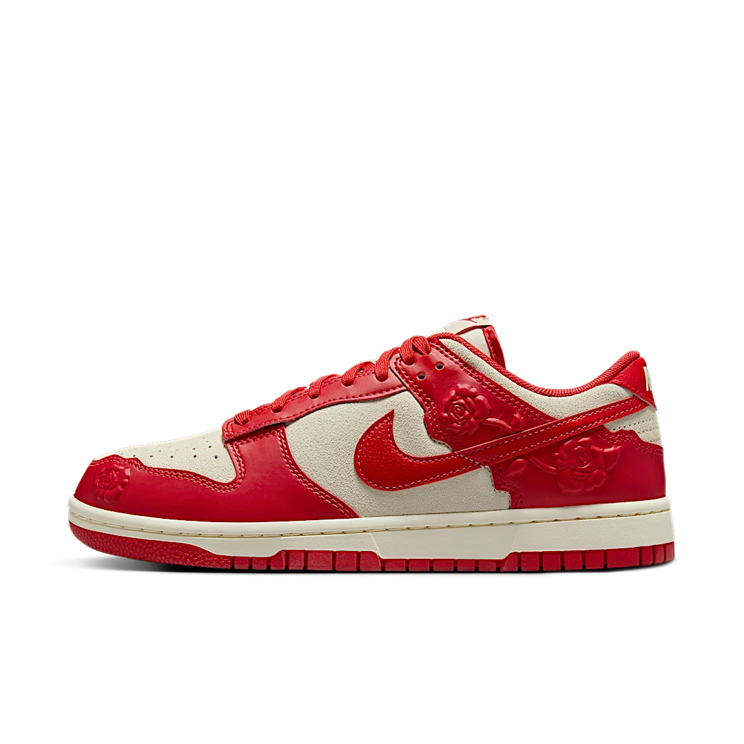 Nike Dunk Low Red Roses, Coconut Milk/University Red/Pale Ivory (HF1986-100)