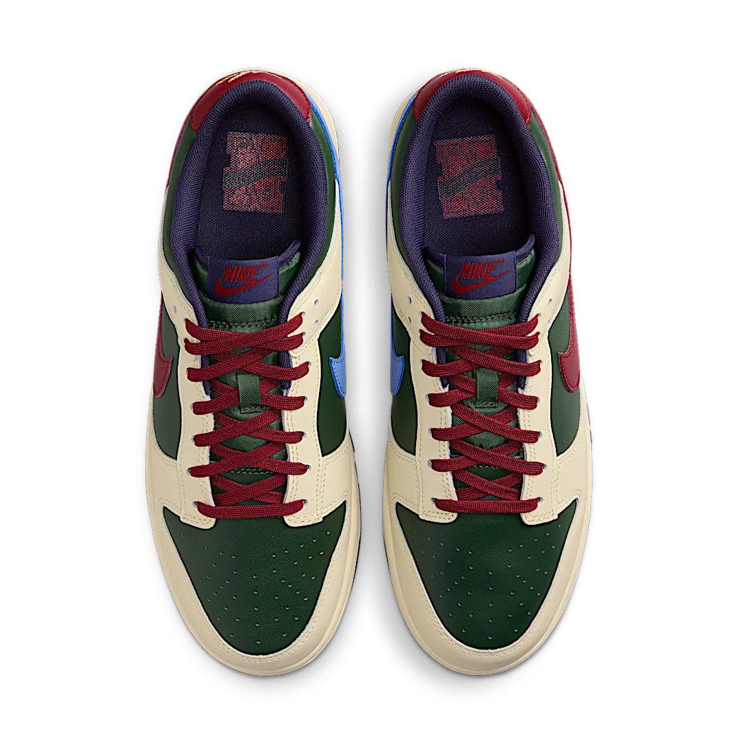 Nike Dunk Low Retro From Nike To You Fir Green, Fir/Coconut Milk/Melon Tint/Team Red (FV8106-361)