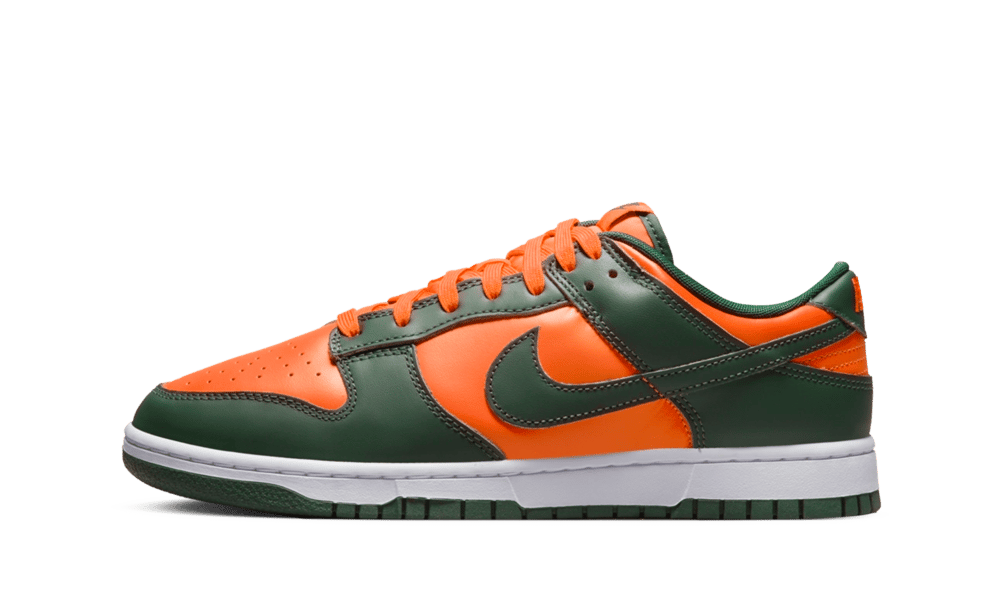 Nike Dunk Low Retro Miami Hurricanes, Team Dark Green/Team Orange-White (DD1391-300)