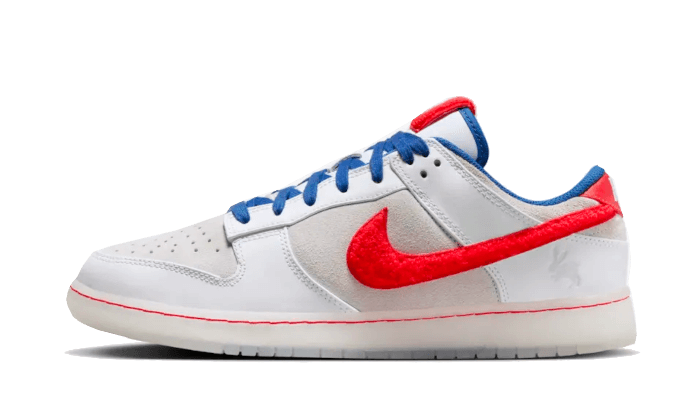 Nike Dunk Low Retro PRM Year of the Rabbit White Rabbit (2023), White/Crimson-Varsity Royal (FD4203-161)