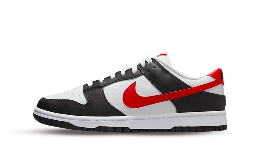 Nike Dunk Low Retro Red Swoosh Panda, Black/University Red-White (FB3354-001)