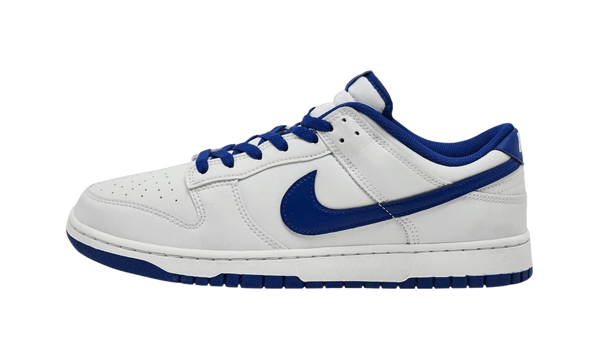 Nike Dunk Low Retro White Deep Royal Blue