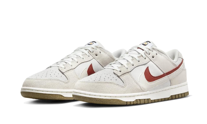 Nike Dunk Low SE 85 Double Swoosh Sail Orange, Sail/Coconut Milk-Burnt Orange (DO9457-100)