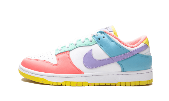 Nike Dunk Low SE Easter Candy, White/Green Glow-Sunset Pulse (DD1872-100)