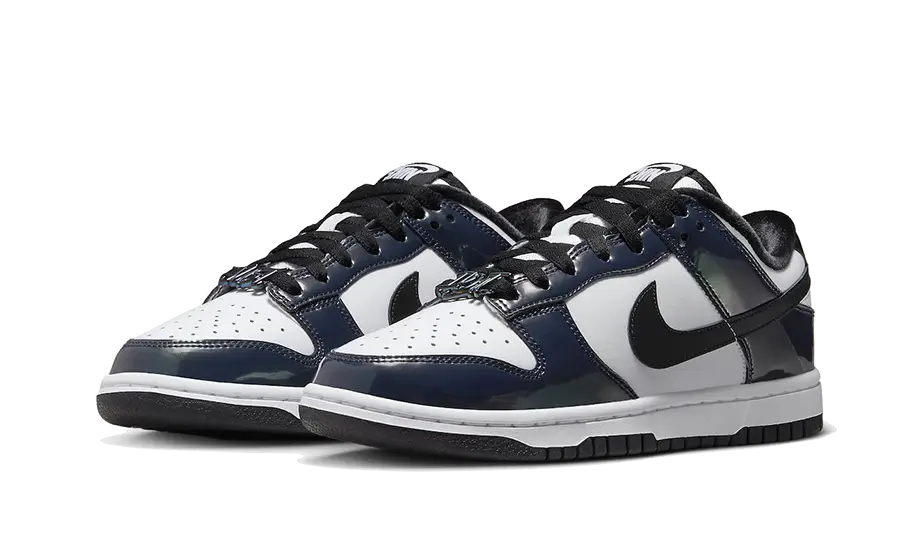 Nike Dunk Low SE Just Do It Iridescent, Black/Black/Multi-Color/White (FQ8143-001)