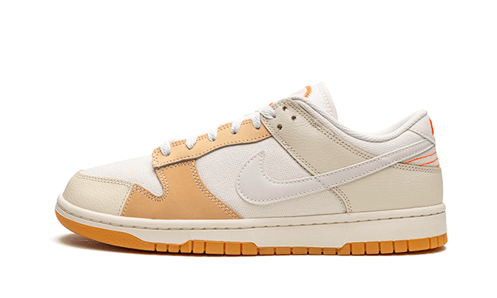 Nike Dunk Low SE Patchwork If Lost Return To, White/Sail-White-Sanddrift-Sesame-Pale Vanilla (FJ5475-100)