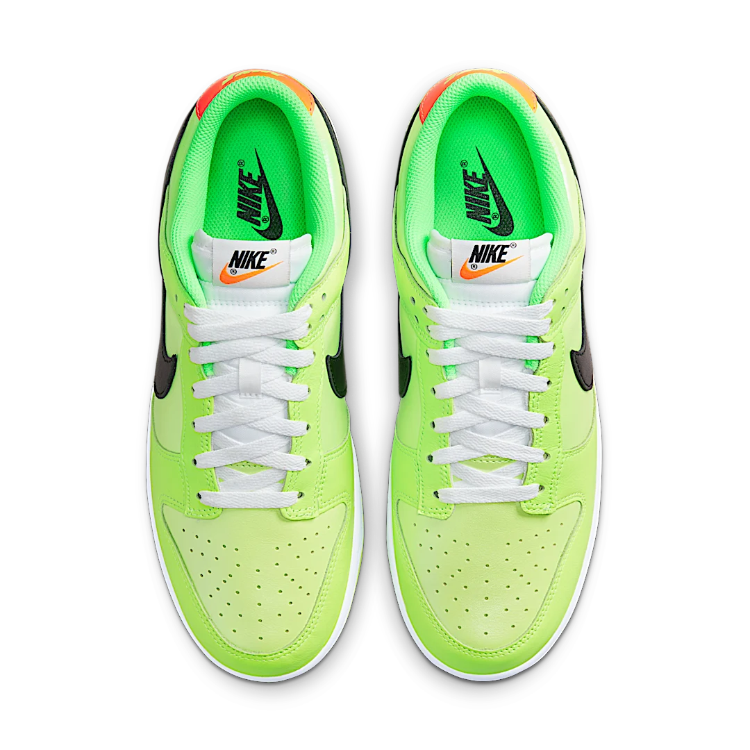 Nike Dunk Low SE Splash Volt, Volt/Black-Total Orange-Green Strike (FJ4610-702)