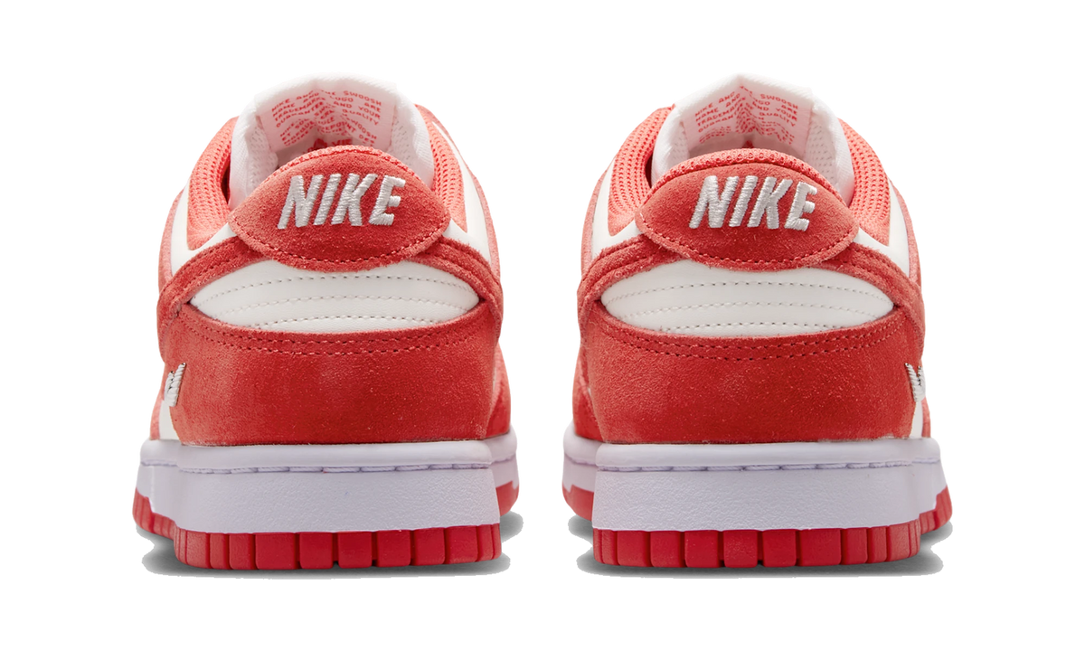 Nike Dunk Low Sail White Metallic Silver Light Crimson