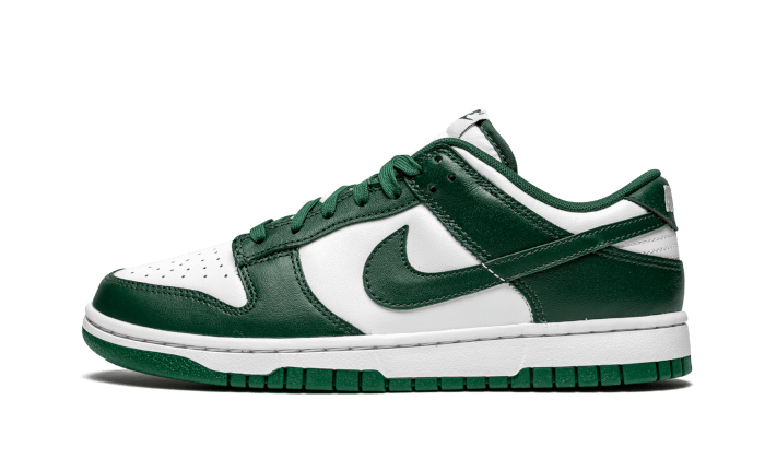 Nike Dunk Low Michigan State, White/Team Green/White (DD1391-101 / CW1590-102)