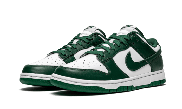 Nike Dunk Low Michigan State, White/Team Green/White (DD1391-101 / CW1590-102)