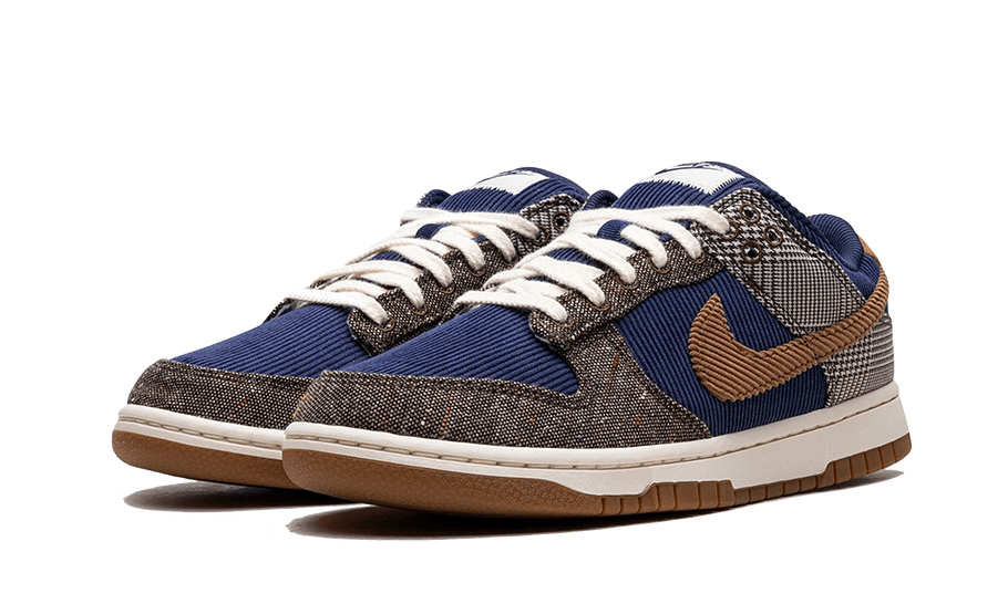 Nike Dunk Low Tweed Midnight Navy Corduroy, Midnight Navy/Ale Brown/Pale Ivory (FQ8746-410)