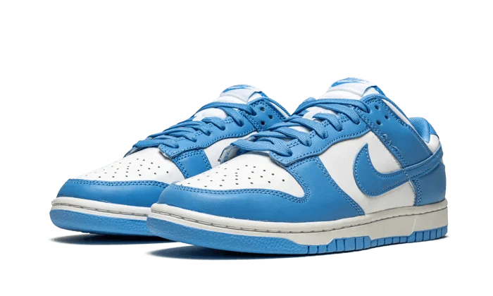 Nike Dunk Low UNC (2021), White/University Blue-White (DD1391-102 / CW1590-103)