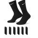 Nike Everyday Cushioned Crew Socks (6 Pairs) Black/White
