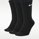Nike Everyday Lightweight Training Crew Socks (3 Pairs) Black/White
