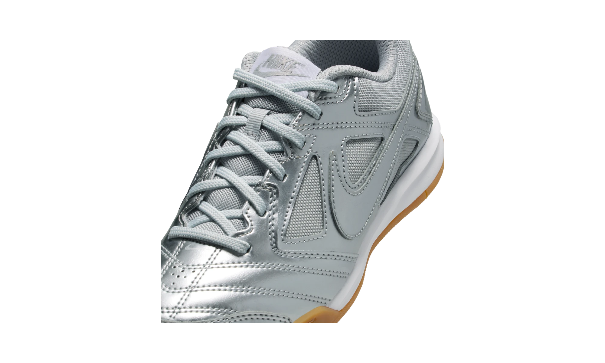 Nike Gato LV8 Metallic Silver White Gum Light Brown