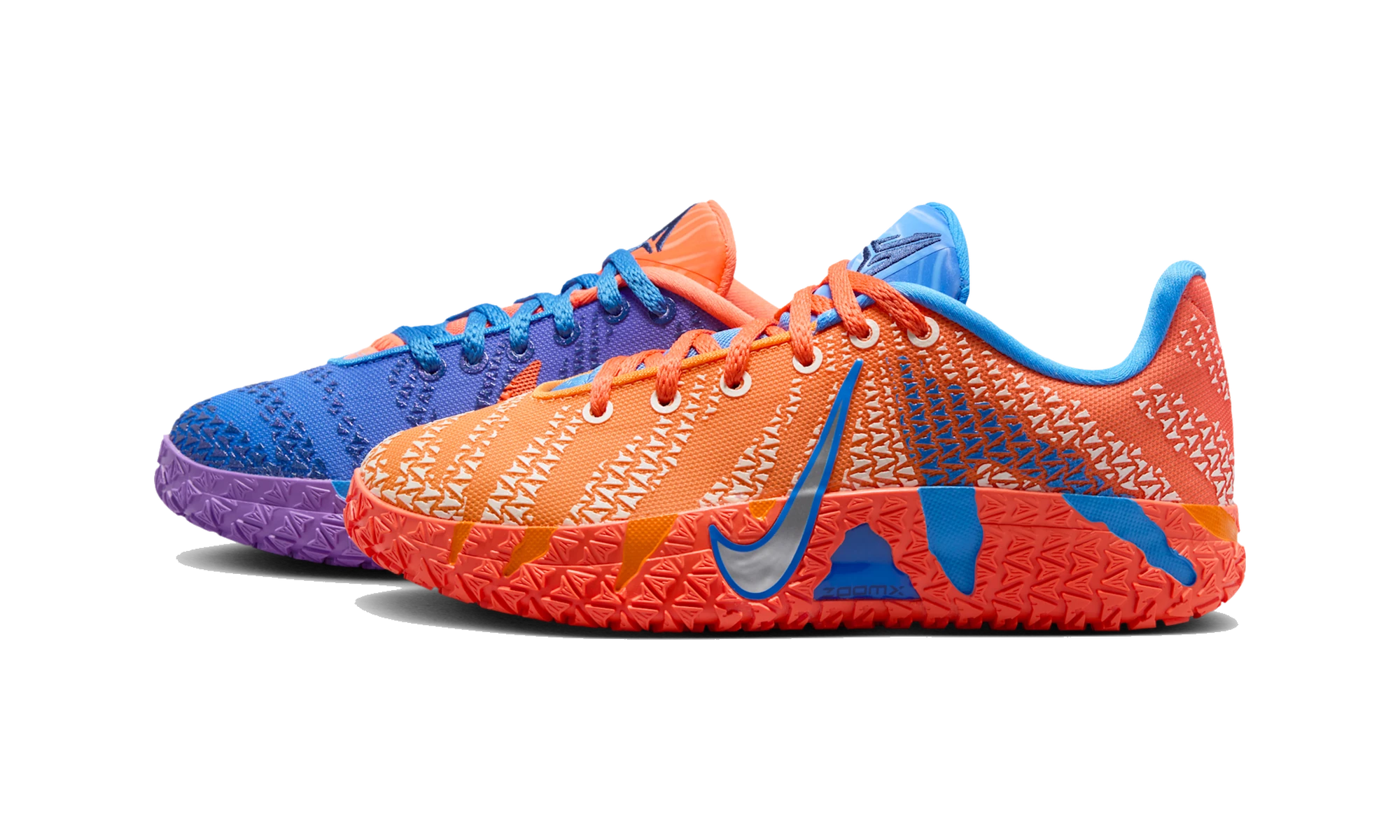 Nike Ja 3 Blue Crystal Turf Orange Midnight Navy Metallic Silver