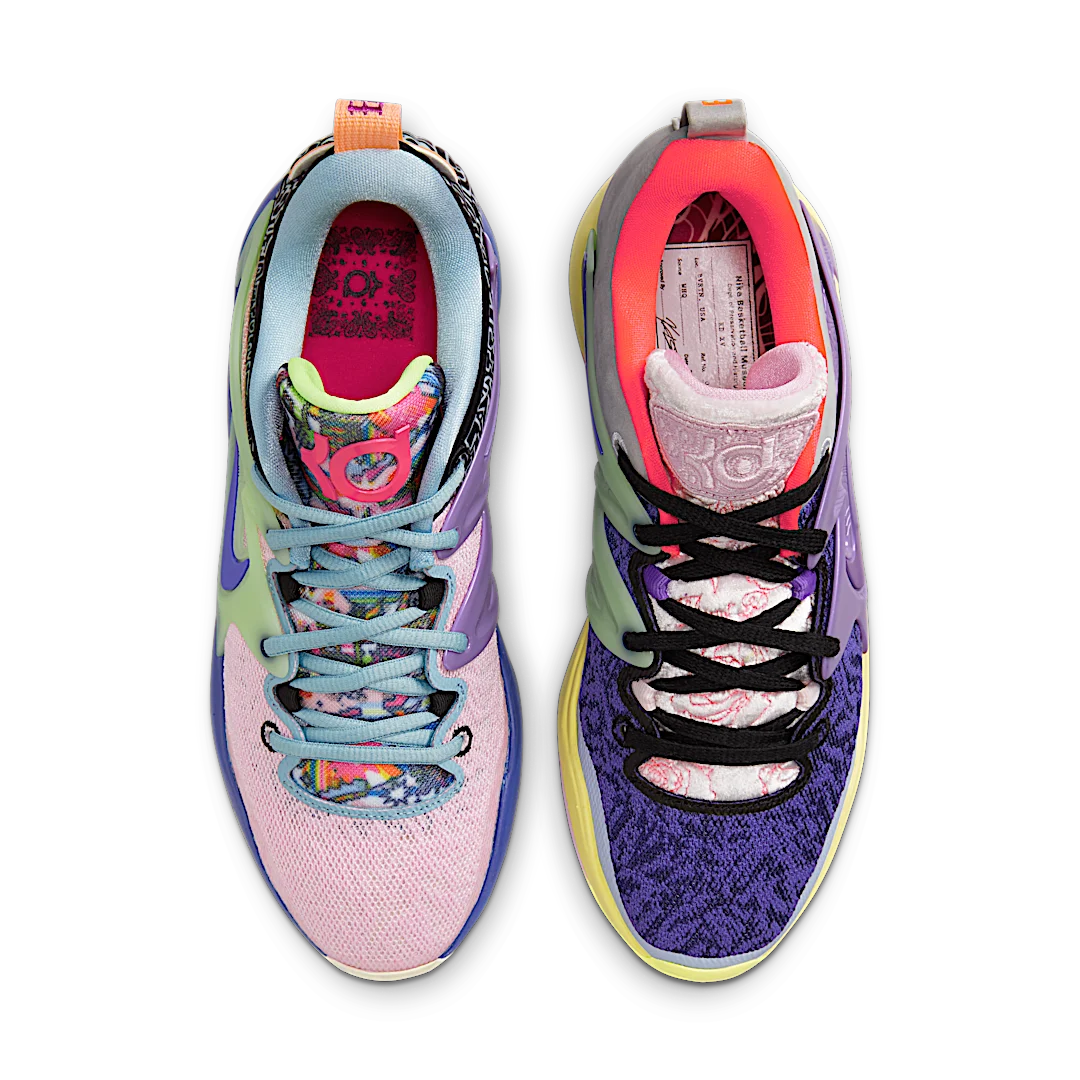 Nike KD 15 What The, Action Grape/White/Black/Pink Foam (FN8011-500/FN8010-500)